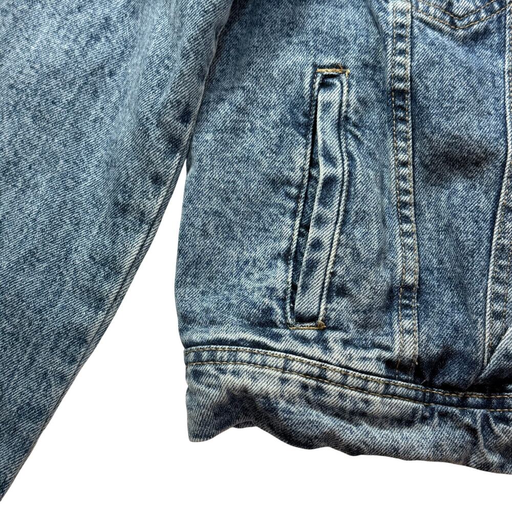 Free People We The Free Rumors Cropped Denim Jacket 100%Cotton Classic/Modern - Picture 5 of 16